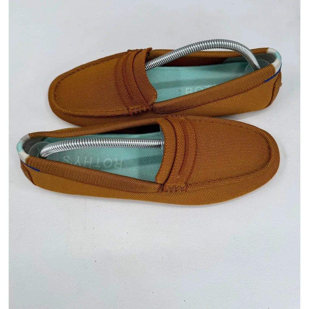 Rothy's The Driver Women 11 Cinnamon Brown Loafers Washable Sustainable Flats